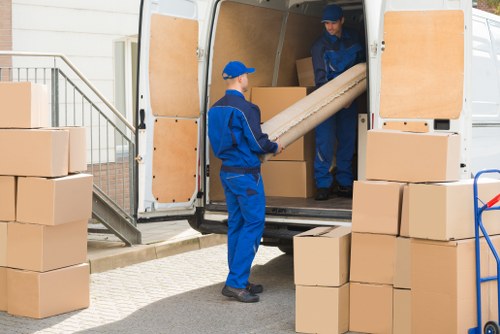 Removal team assisting with a house move in Southwark