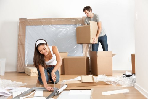 Removal team loading furniture for a Southwark Removals service